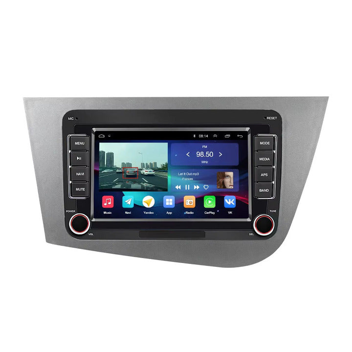 LEHX 2 Din Carplay Android LHD Car Radio for Seat Leon 2 MK2 2005 - 2012 Car Multimedia Player Car Stereo Head Unit autoradio 4G